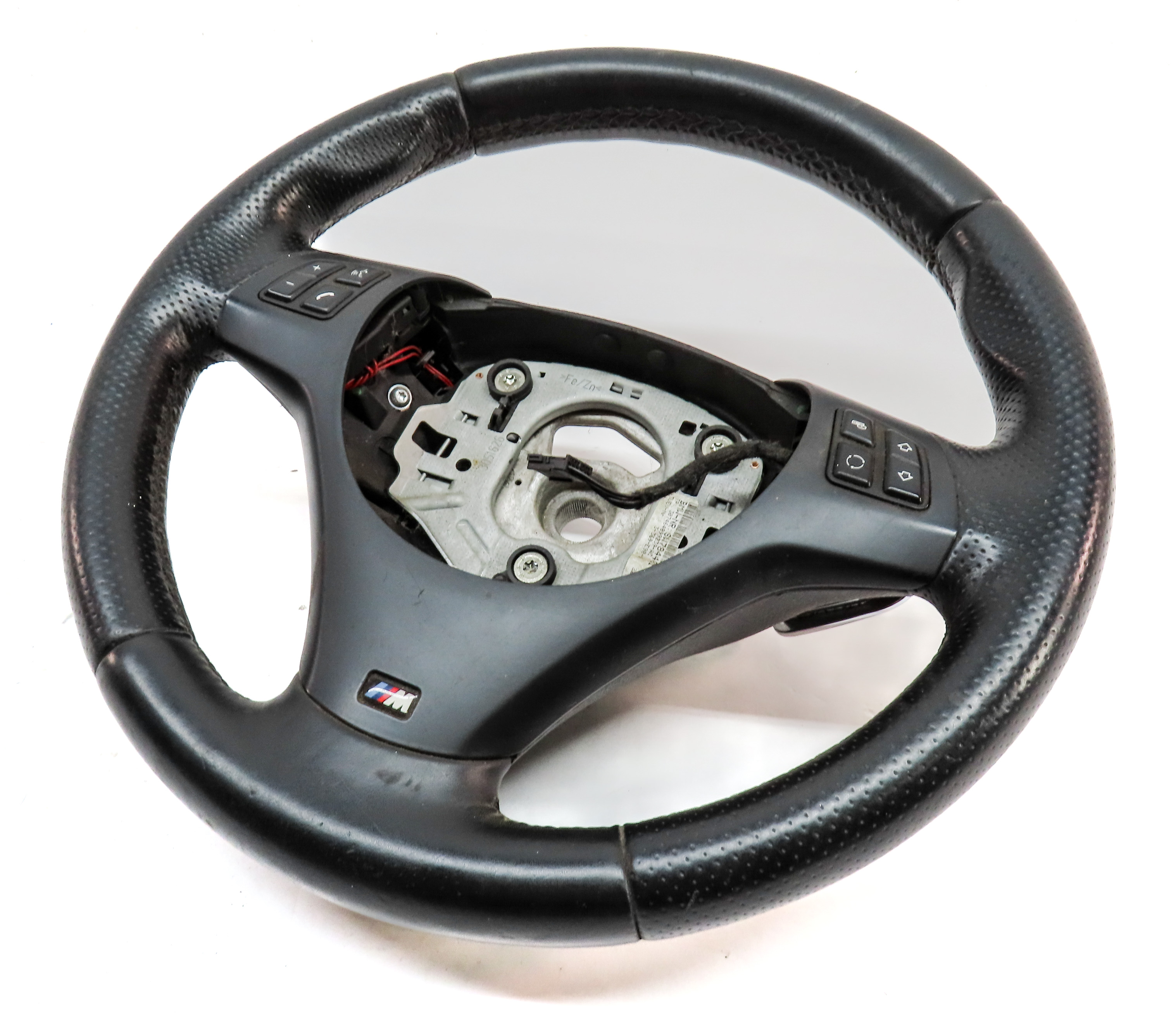 2008-2013 BMW M3 E90 FRONT LEFT DRIVER SPORT STEERING WHEEL w/ SHIFT PADDLES — exact item pictured